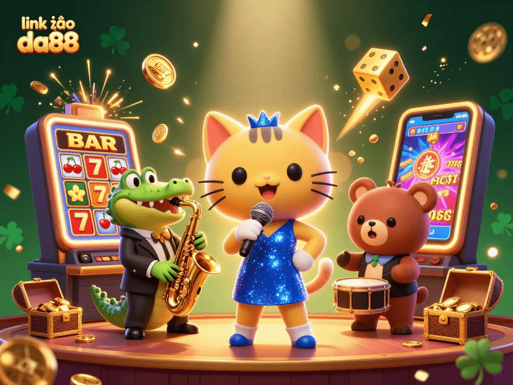 Engage with the fun of link vào da88 through vibrant casino characters and exciting game elements.