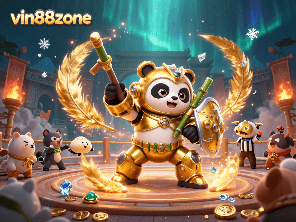 Join the action at vin88zone with an epic scene from a vibrant casino arena filled with excitement.
