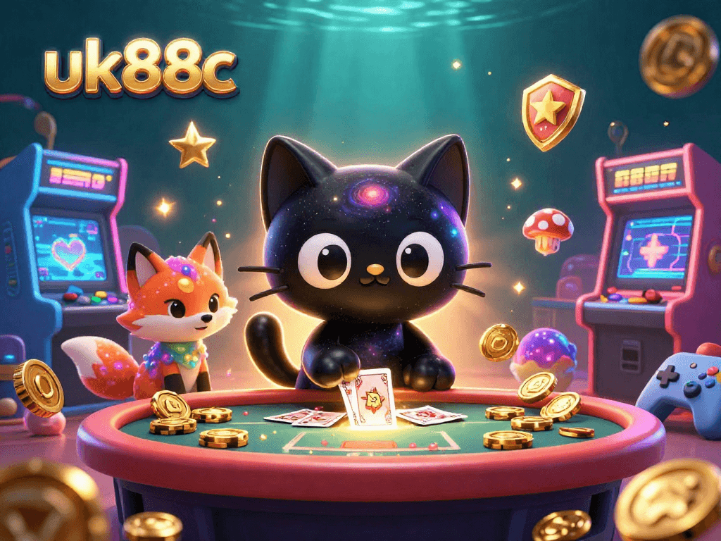 Engage in the vibrant cosmic casino world of uk88c filled with colorful characters and games.