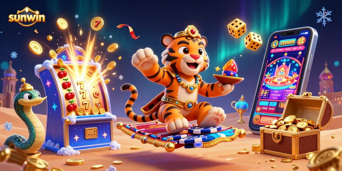 Experience thrilling games with sunwin's vibrant casino action and characters.