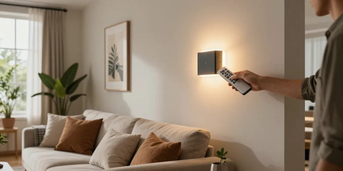 Aplice LED moderne care luminează un living elegant și confortabil.