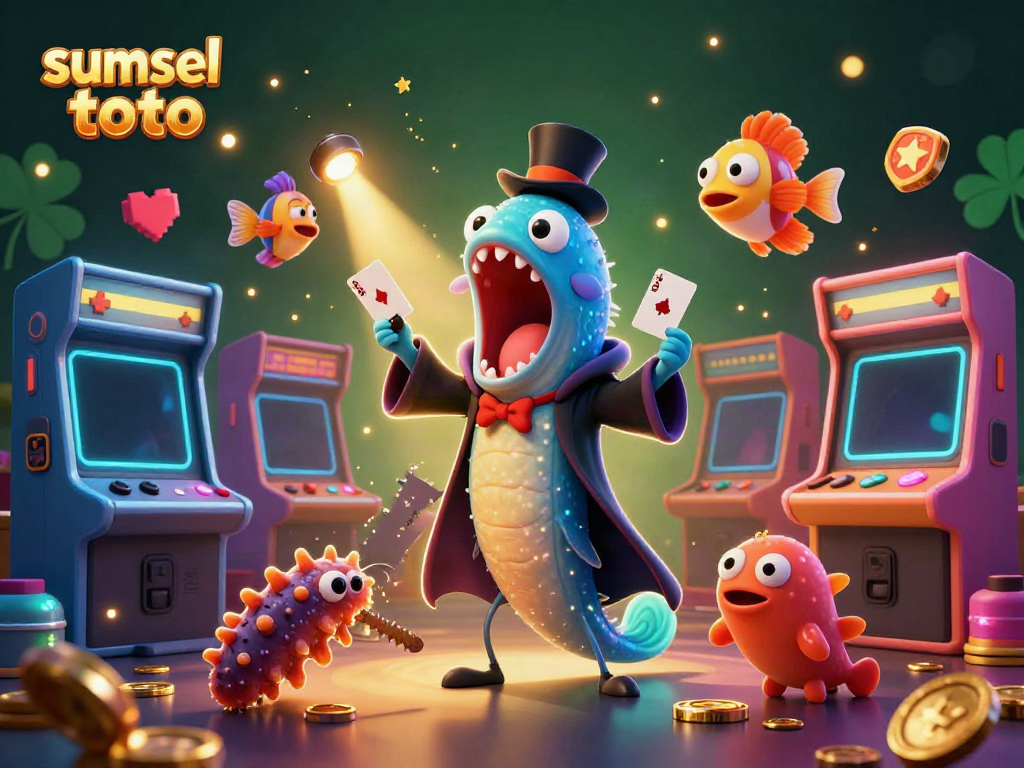 Experience thrilling card magic and gaming excitement with sumsel toto in this vibrant underwater scene.