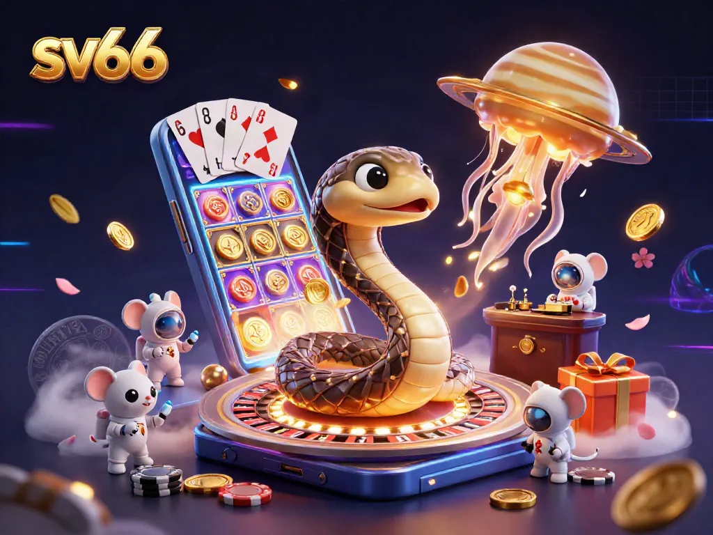 sv66 players engaging in vibrant casino games with colorful slot themes and dynamic betting action
