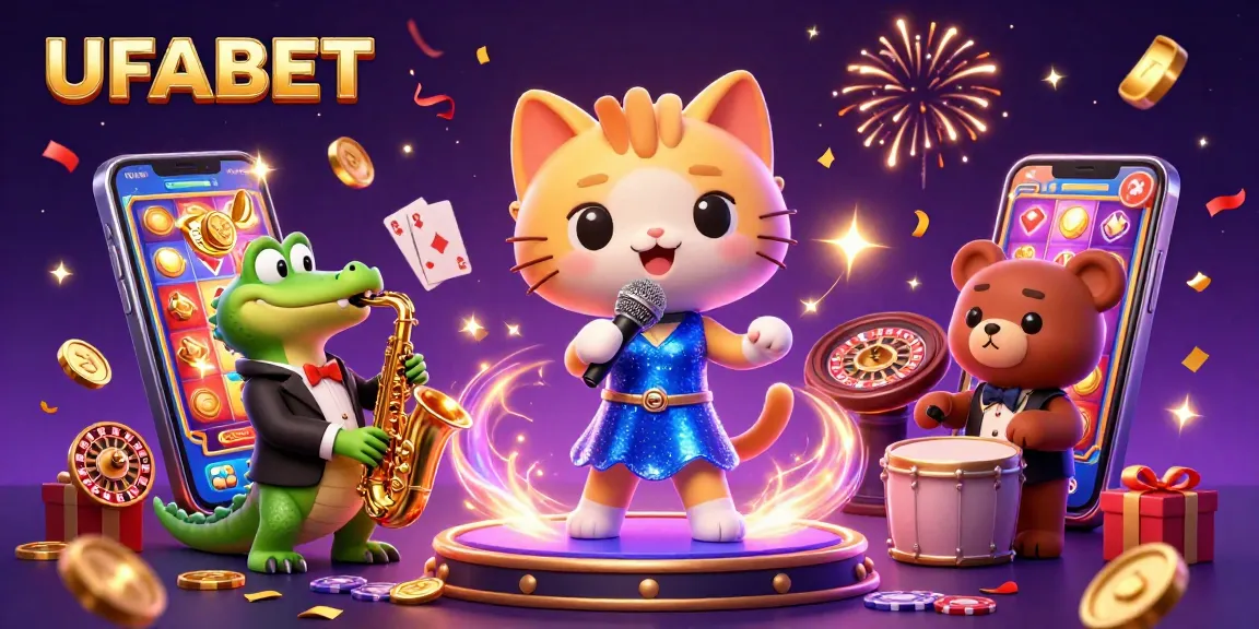 Spin and win big at UFABET with vibrant casino characters and exciting games!