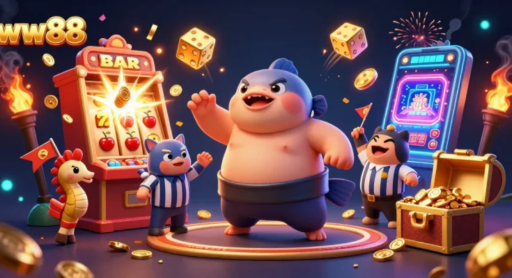 Catch the excitement at ww88 with a lavish jackpot explosion in our colorful casino scene.