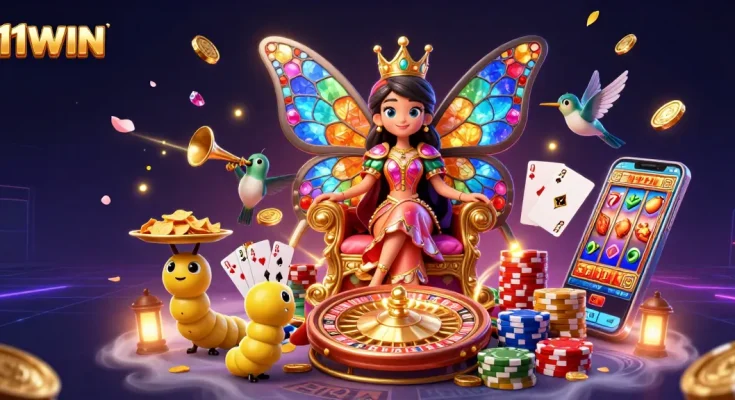 Experience thrilling gameplay at 11WIN with vibrant casino elements and enchanting visuals.